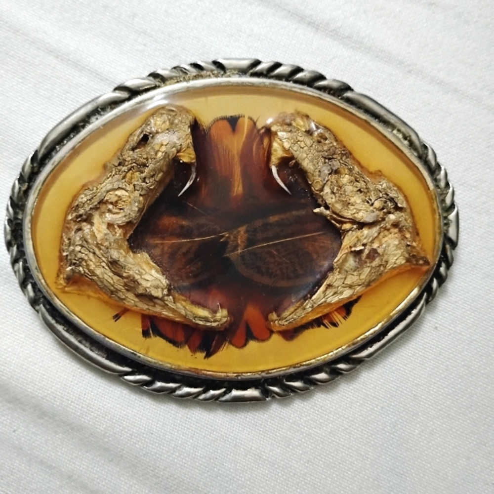 Rare Vintage Diamondback Rattler Belt Buckle